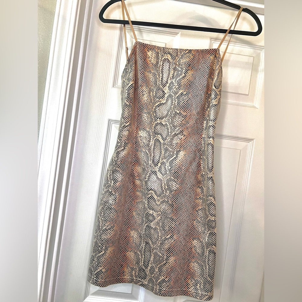Urban Outfitters Snakeskin Pattern Slip Dress - Coachella Festival Desert Vibes